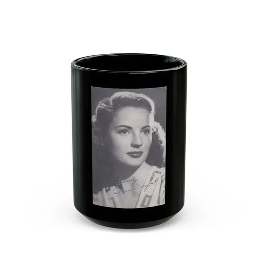 Coleen Gray #93 (Vintage Female Icon) Black Coffee Mug 15oz - Go Mug Yourself
