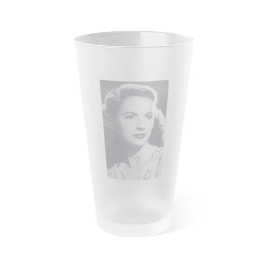 Coleen Gray #93 (Vintage Female Icon) Frosted Pint Glass 16oz-16oz-Frosted-Go Mug Yourself