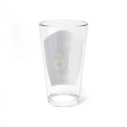 Coles County 16 (Illinois) (Road Sign) Pint Glss 16oz - Go Mug Yourself