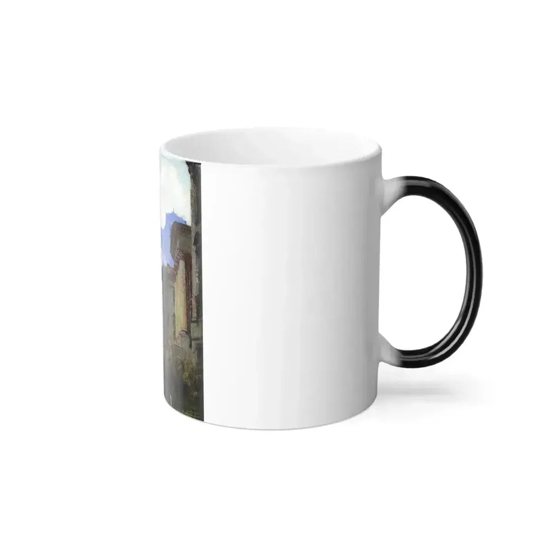 Colin Campbell Cooper (1856-1937)  Chambers Street and the Municipal Building, NYC - oil on Panel c1922 - Color Changing Mug 11oz - Go Mug Yourself
