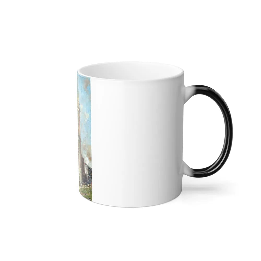 Colin Campbell Cooper (1856-1937) Metropolitan Life Tower - oil on canvas 1910 - Color Changing Mug 11oz-Go Mug Yourself