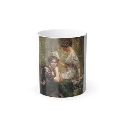 Colin Campbell Cooper (1856-1937) Two Woman (In an Interior) - Oil on masonite - Color Changing Mug 11oz Default Title 11oz - Go Mug Yourself
