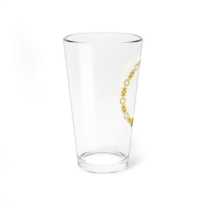 Collar de la Hermandad de Caballeros Mozárabes de Toledo (Spain) (Coat of Arms) Pint Glass 16oz - Go Mug Yourself