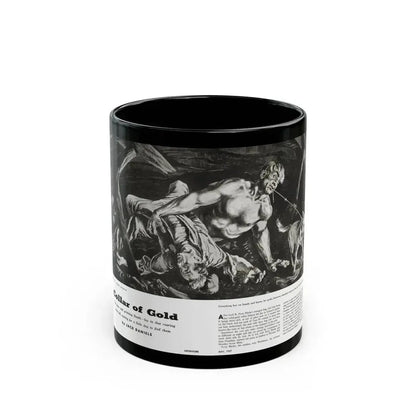 Collar of Gold, Adventure magazine, May 1957 - Black Coffee Mug 11oz - Go Mug Yourself
