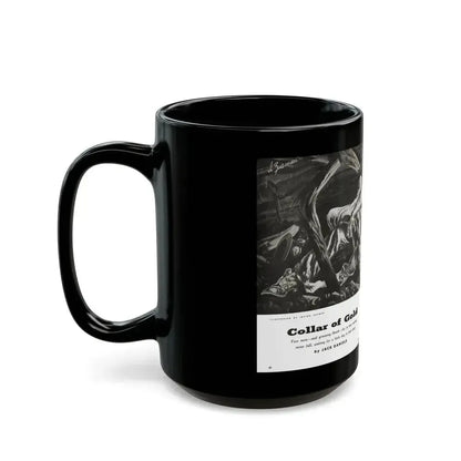 Collar of Gold, Adventure magazine, May 1957 - Black Coffee Mug - Go Mug Yourself