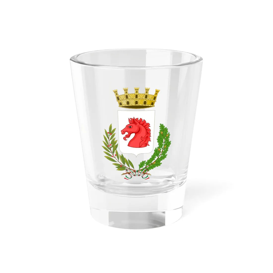 Colle di Val dElsa-Stemma (Italy) (Coat of Arms) Shot Glass 1.5oz 1.5oz - Go Mug Yourself
