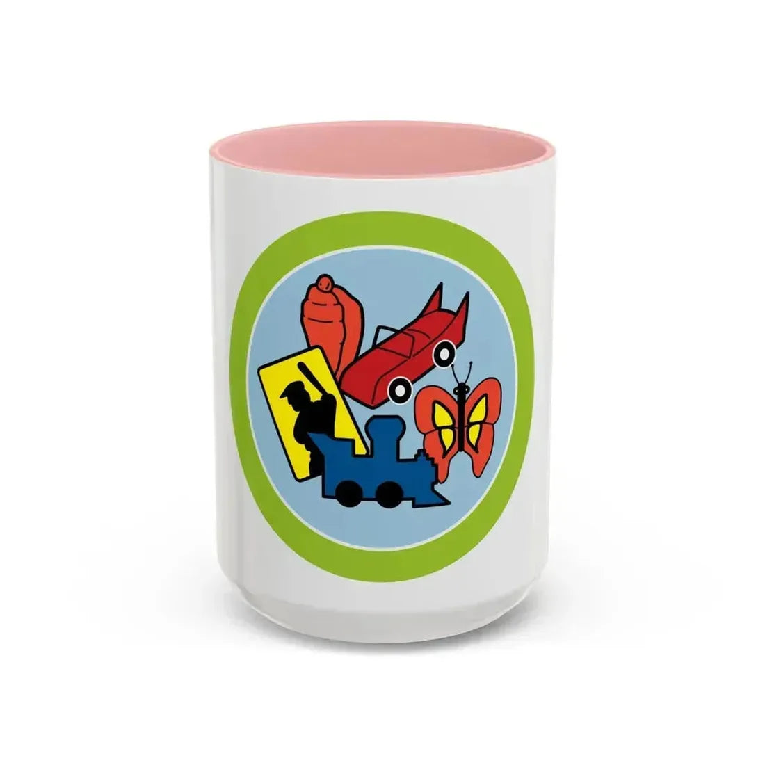 Collections (Boy Scout Merit Badge) Accent Coffee Mug 15oz Pink - Go Mug Yourself