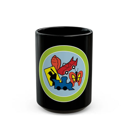 Collections (Boy Scout Merit Badge) Black Coffee Mug-15oz-Go Mug Yourself