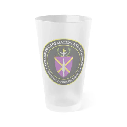 College of Information and Cyberspace - Frosted Pint Glass 16oz 16oz Frosted - Go Mug Yourself