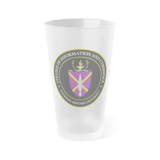 College of Information and Cyberspace - Frosted Pint Glass 16oz 16oz Frosted - Go Mug Yourself