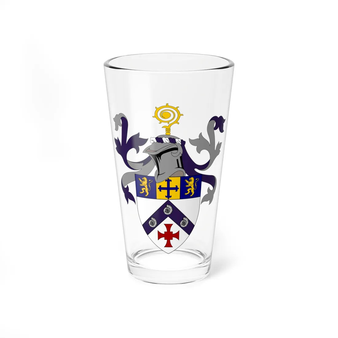 College of St Hild  St Bede Durham (England) (Coat of Arms) Pint Glass 16oz 16oz - Go Mug Yourself