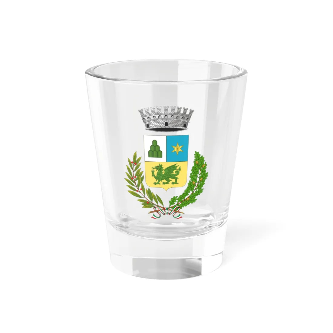 Colli al Metauro-Stemma (Italy) (Coat of Arms) Shot Glass 1.5oz 1.5oz - Go Mug Yourself