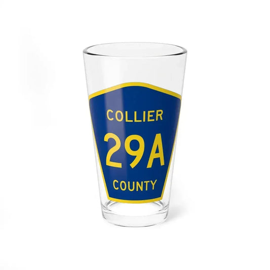 Collier County 29A (Florida) (Road Sign) Pint Glass 16oz 16oz - Go Mug Yourself