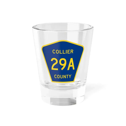 Collier County 29A (Florida) (Road Sign) Shot Glass 1.5oz 1.5oz - Go Mug Yourself