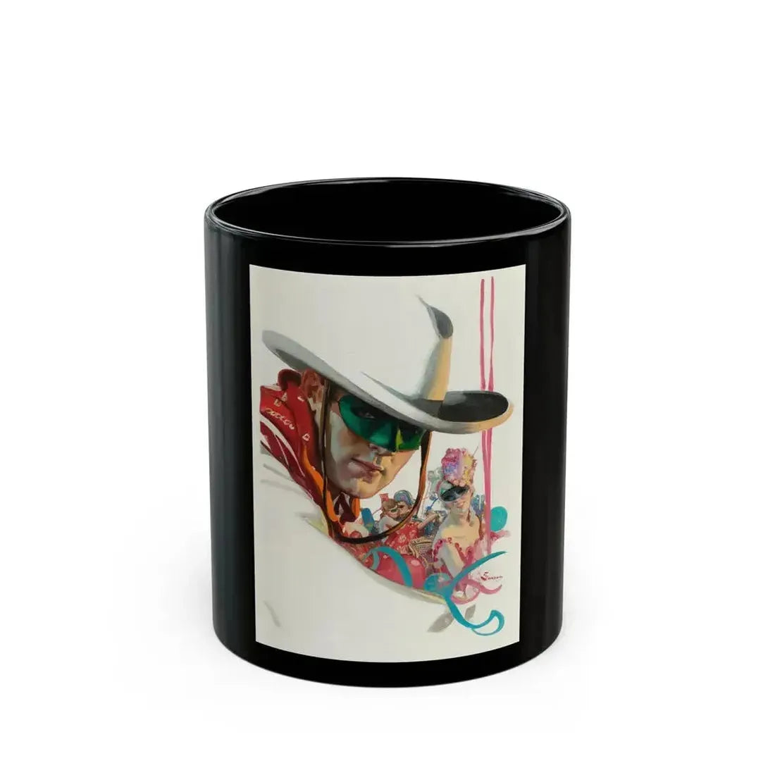 Collier's cover, January 1931 - Black Coffee Mug 11oz - Go Mug Yourself
