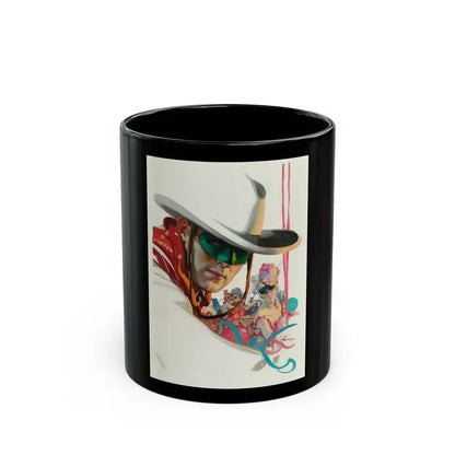 Collier's cover, January 1931 - Black Coffee Mug 11oz - Go Mug Yourself