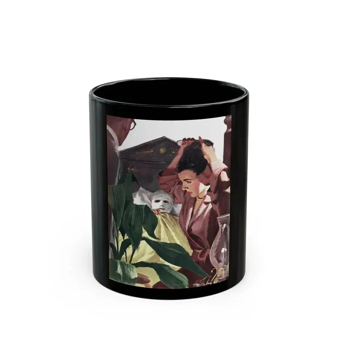 Collier's magazine illustration - Black Coffee Mug 11oz - Go Mug Yourself