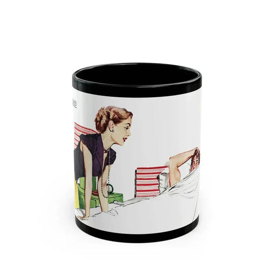 Collier's magazine illustration_1 - Black Coffee Mug 11oz - Go Mug Yourself