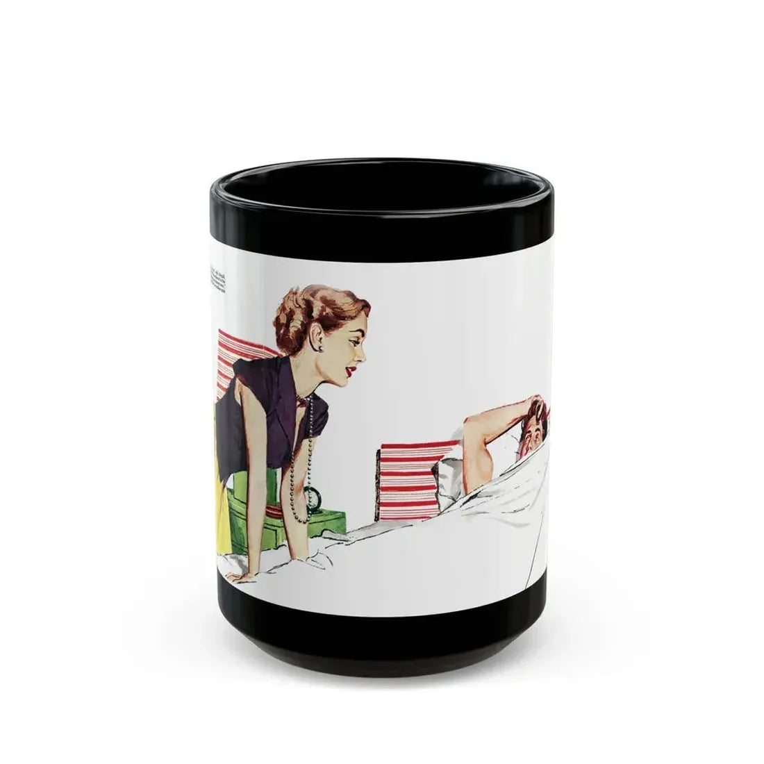 Collier's magazine illustration_1 - Black Coffee Mug 15oz - Go Mug Yourself