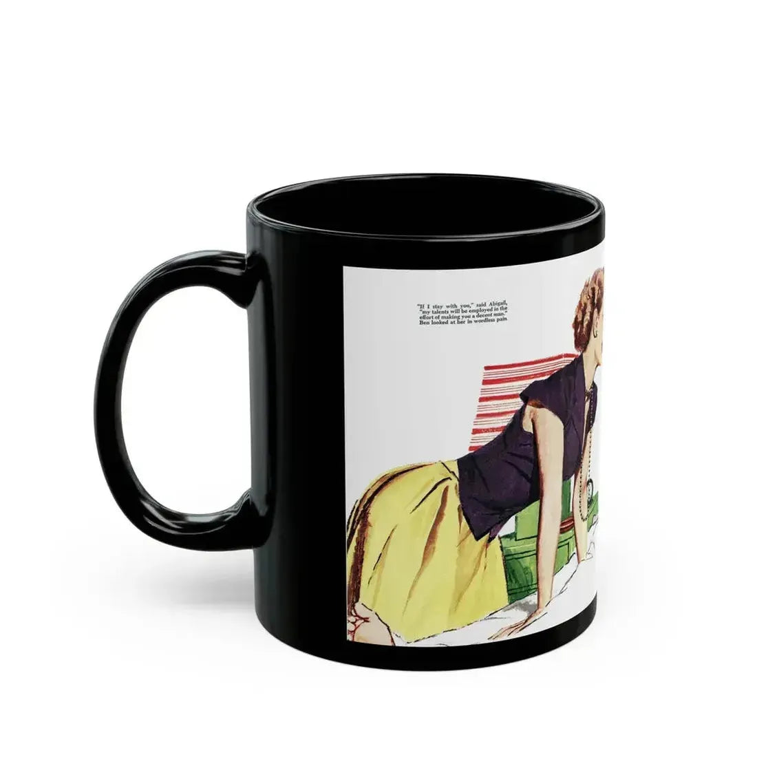 Collier's magazine illustration_1 - Black Coffee Mug - Go Mug Yourself