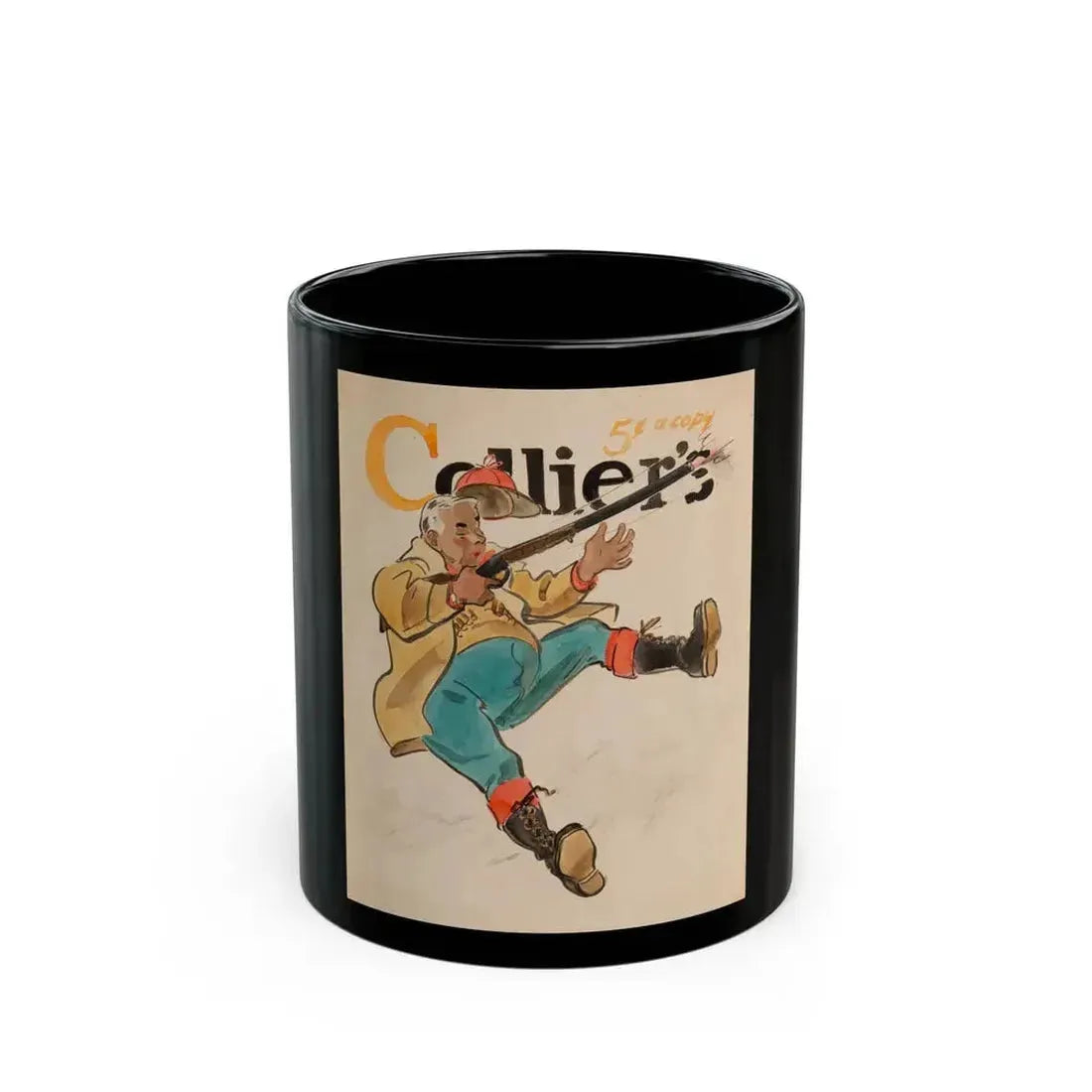 Collier's magazine preliminary cover - Black Coffee Mug 11oz - Go Mug Yourself