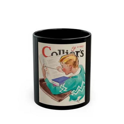 Collier's magazine preliminary cover, early 1930s - Black Coffee Mug 11oz - Go Mug Yourself