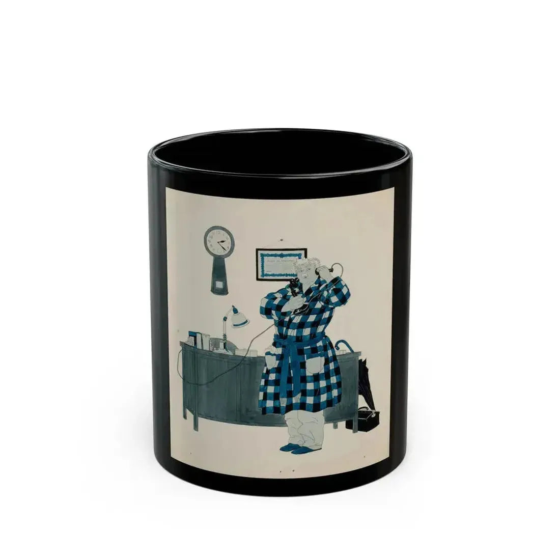 Collier's magazine story illustration, October 20, 1934 - Black Coffee Mug 11oz - Go Mug Yourself