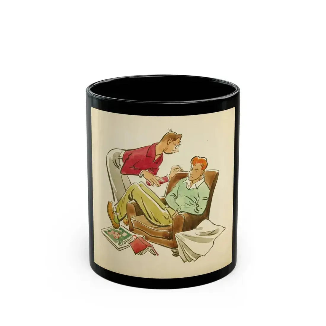 Collier's Post Toasties Corn Flakes cereal advertising illustration, circa 1930s - Black Coffee Mug 11oz - Go Mug Yourself