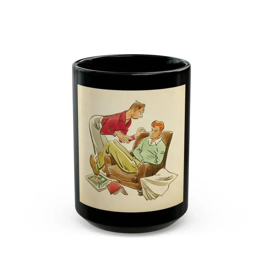 Collier's Post Toasties Corn Flakes cereal advertising illustration, circa 1930s - Black Coffee Mug 15oz - Go Mug Yourself