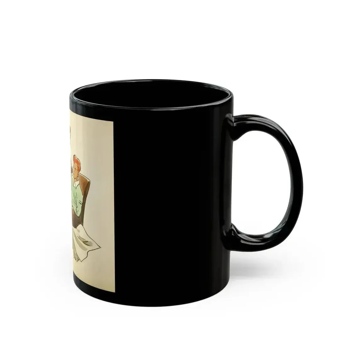 Collier's Post Toasties Corn Flakes cereal advertising illustration, circa 1930s - Black Coffee Mug - Go Mug Yourself