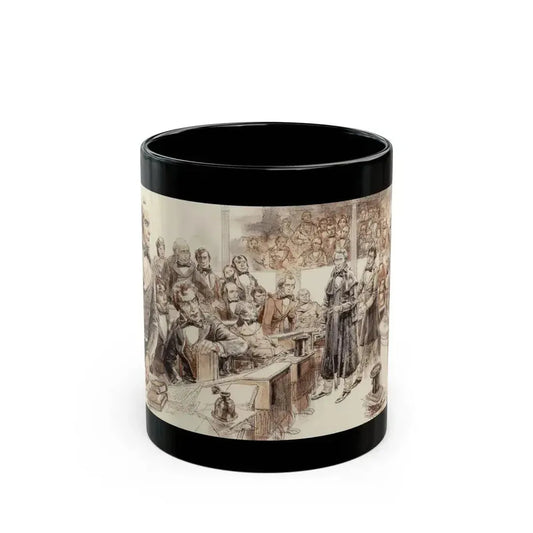 Collier's Weekly magazine story illustration, 1955 - Black Coffee Mug 11oz - Go Mug Yourself