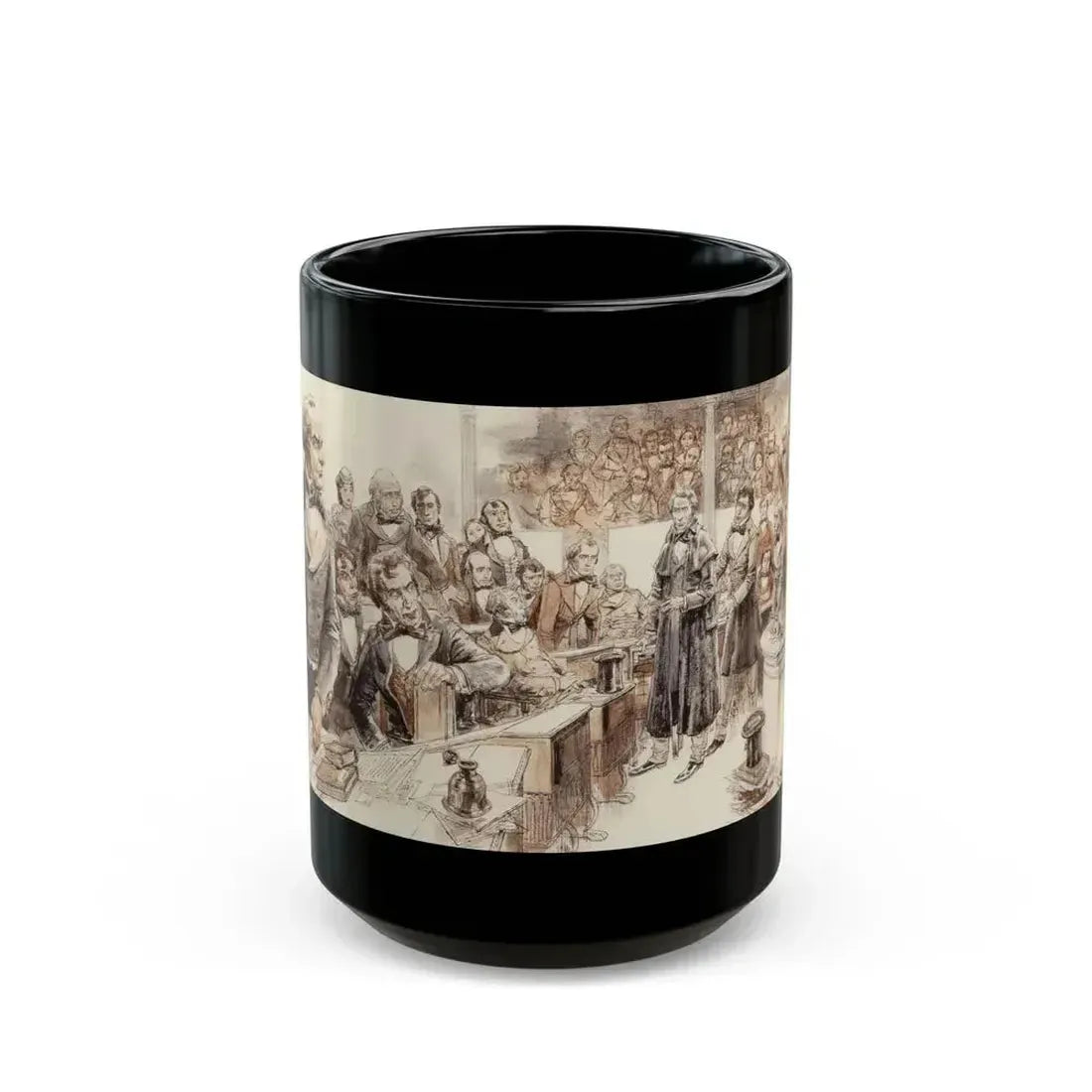 Collier's Weekly magazine story illustration, 1955 - Black Coffee Mug 15oz - Go Mug Yourself