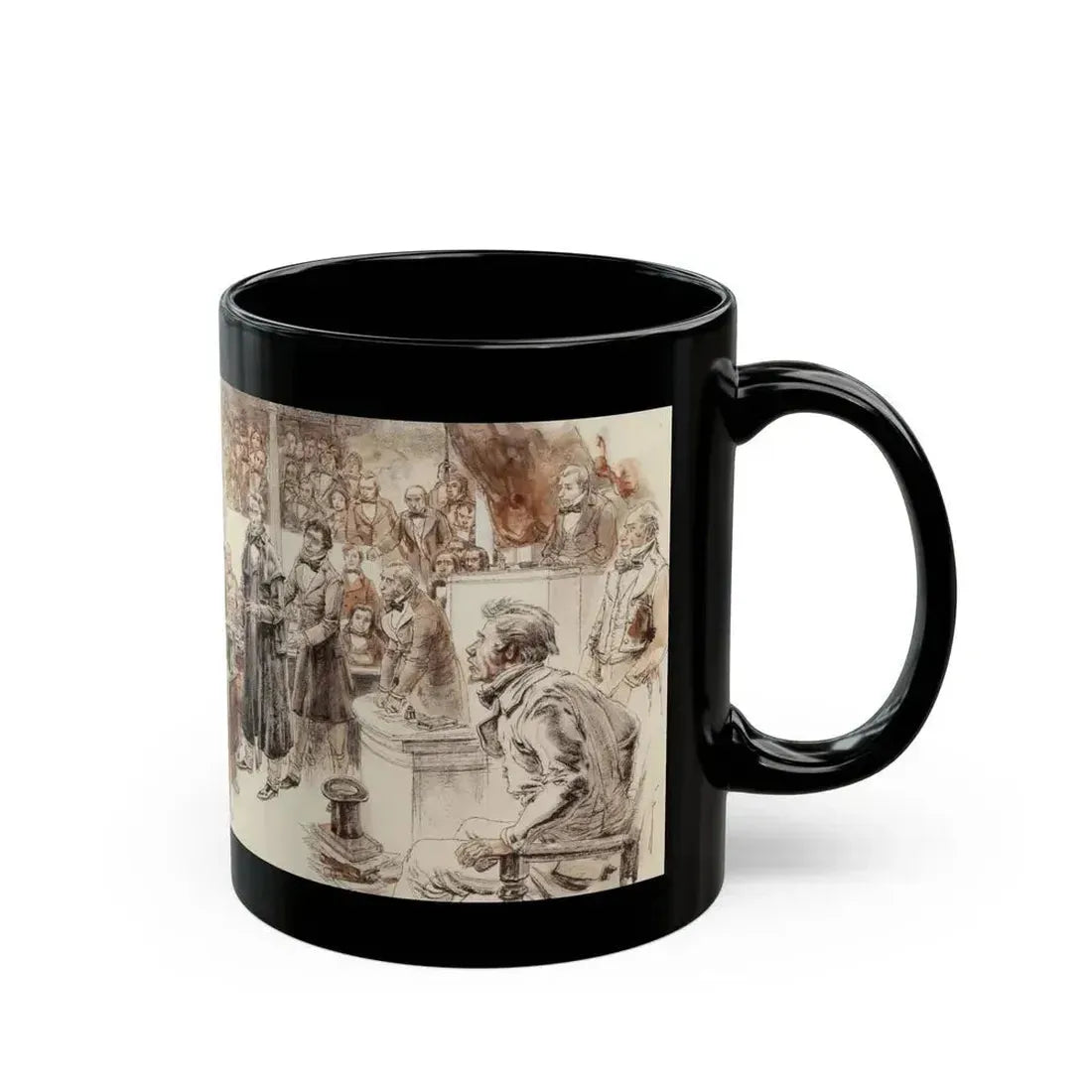 Collier's Weekly magazine story illustration, 1955 - Black Coffee Mug - Go Mug Yourself