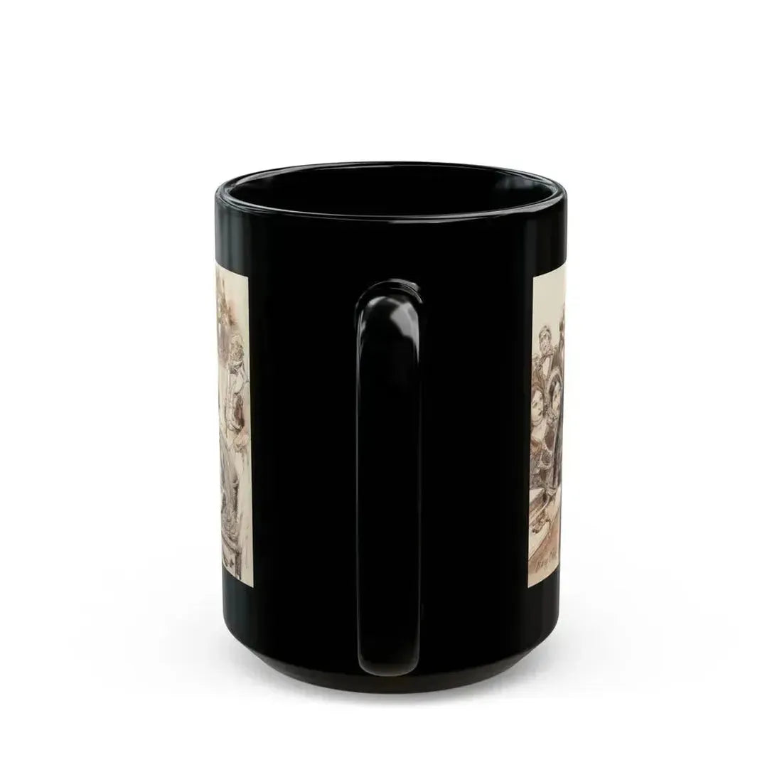 Collier's Weekly magazine story illustration, 1955 - Black Coffee Mug - Go Mug Yourself