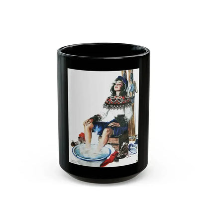 Colliers cover illustration, December 20th, 1947 - Black Coffee Mug 15oz - Go Mug Yourself