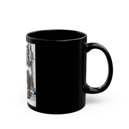 Colliers cover illustration, December 20th, 1947 - Black Coffee Mug - Go Mug Yourself