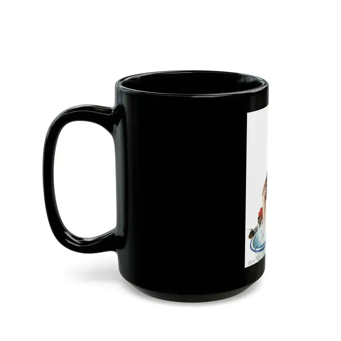 Colliers cover illustration, December 20th, 1947 - Black Coffee Mug - Go Mug Yourself