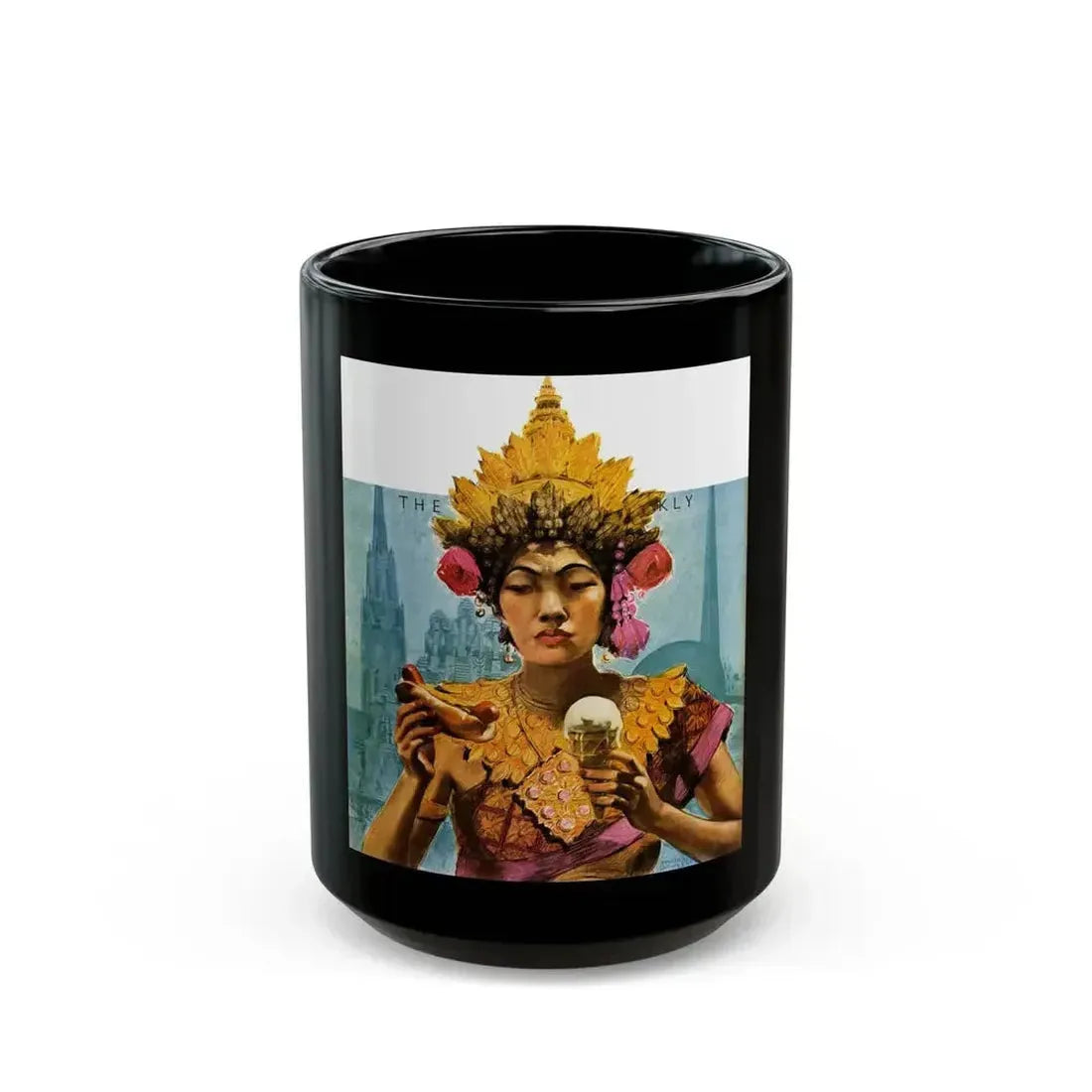 Colliers cover illustration, September 23th, 1939 - Black Coffee Mug 15oz - Go Mug Yourself