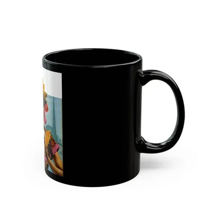 Colliers cover illustration, September 23th, 1939 - Black Coffee Mug - Go Mug Yourself