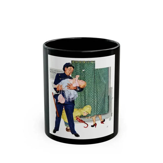 Colliers magazine cover, November 8th, 1952 - Black Coffee Mug 11oz - Go Mug Yourself