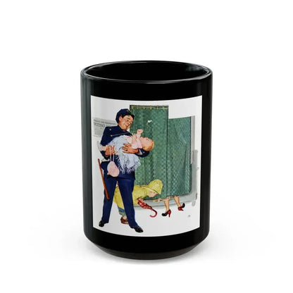Colliers magazine cover, November 8th, 1952 - Black Coffee Mug 15oz - Go Mug Yourself