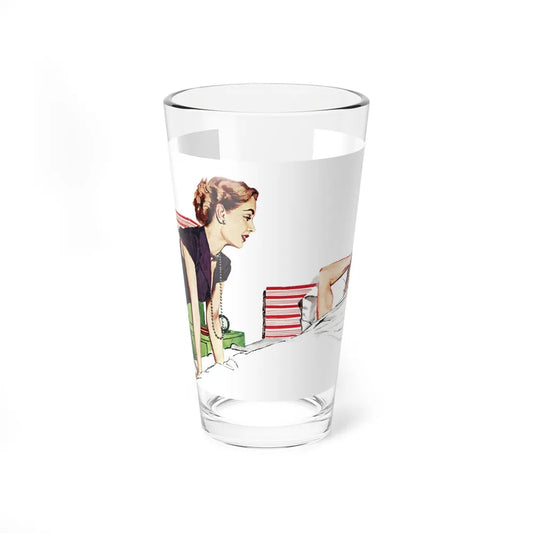 Collier's magazine illustration_1 - Pint Glass 16oz-16oz-Go Mug Yourself