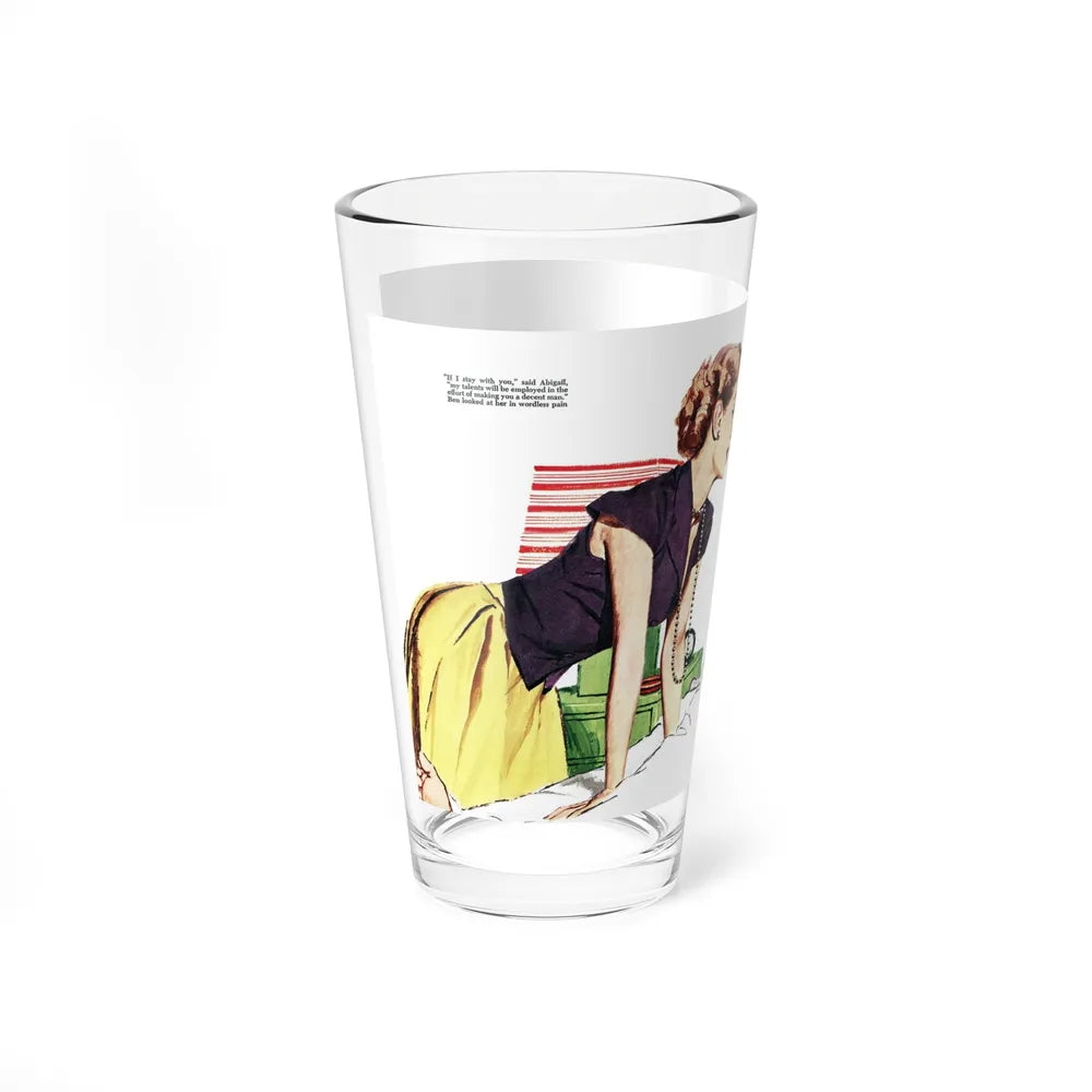 Collier's magazine illustration_1 - Pint Glass 16oz-Go Mug Yourself