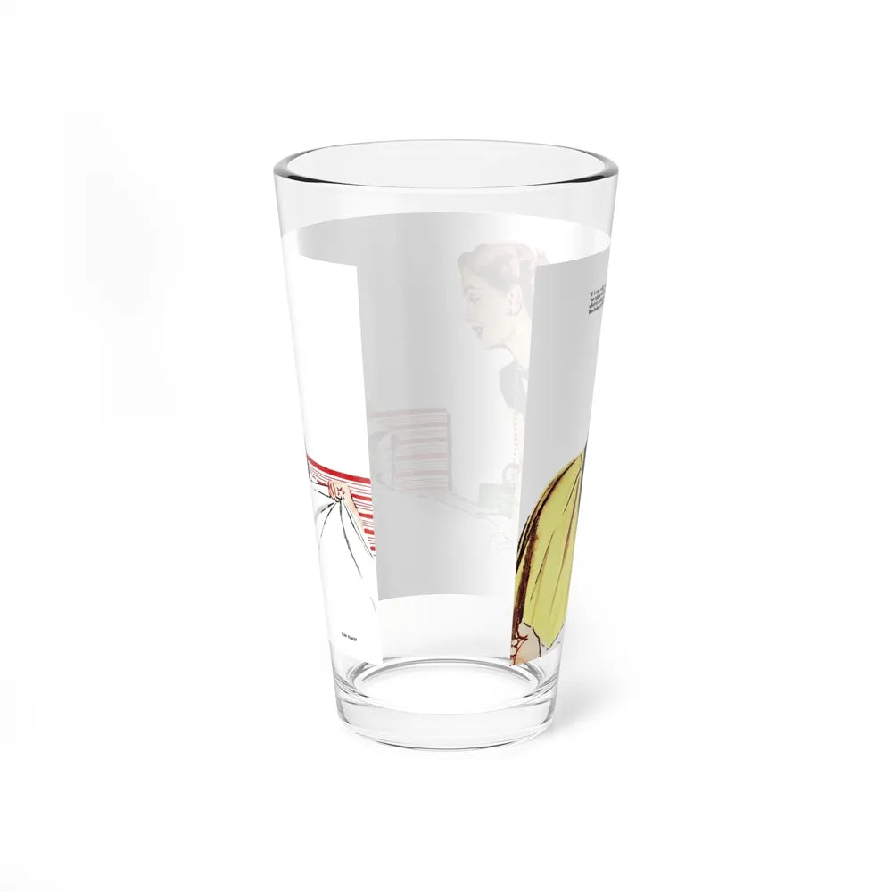 Collier's magazine illustration_1 - Pint Glass 16oz-Go Mug Yourself