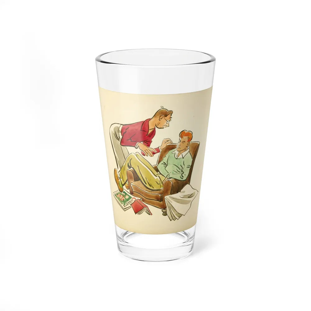 Collier's Post Toasties Corn Flakes cereal advertising illustration, circa 1930s - Pint Glass 16oz-16oz-Go Mug Yourself