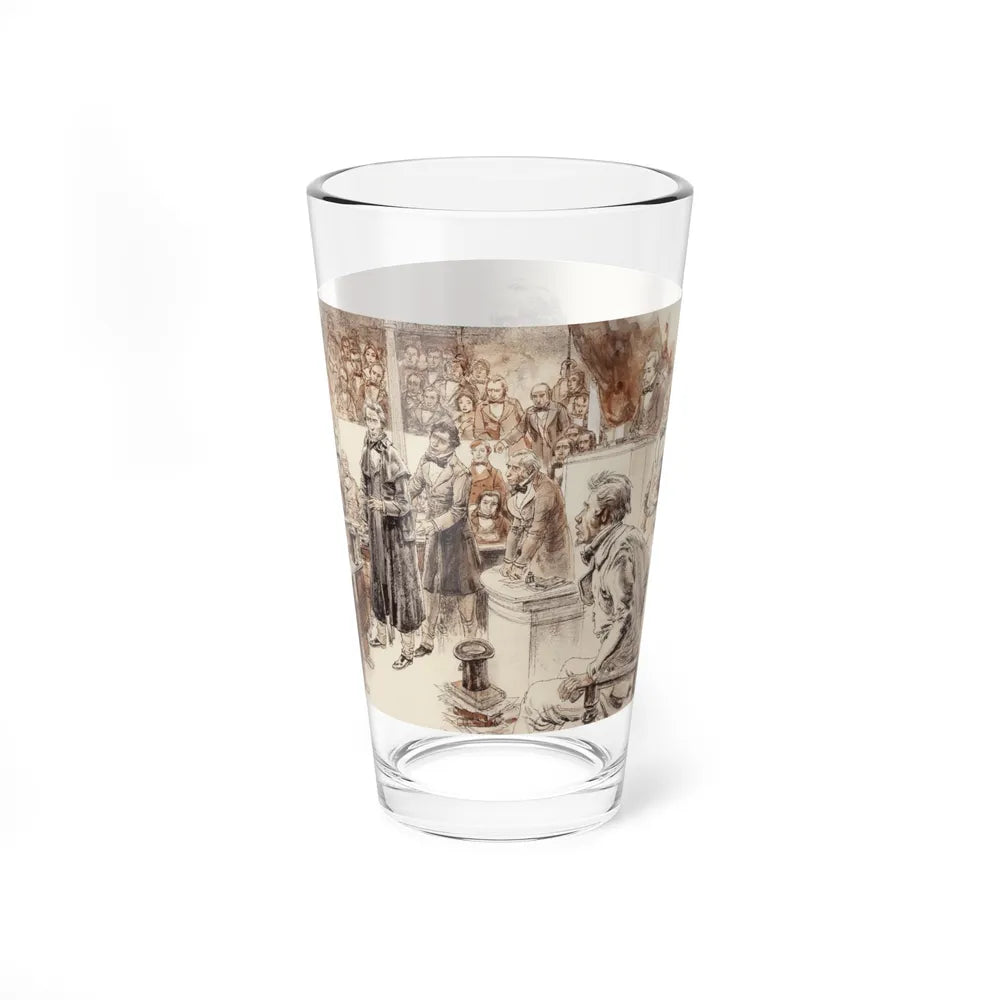 Collier's Weekly magazine story illustration, 1955 - Pint Glass 16oz-Go Mug Yourself