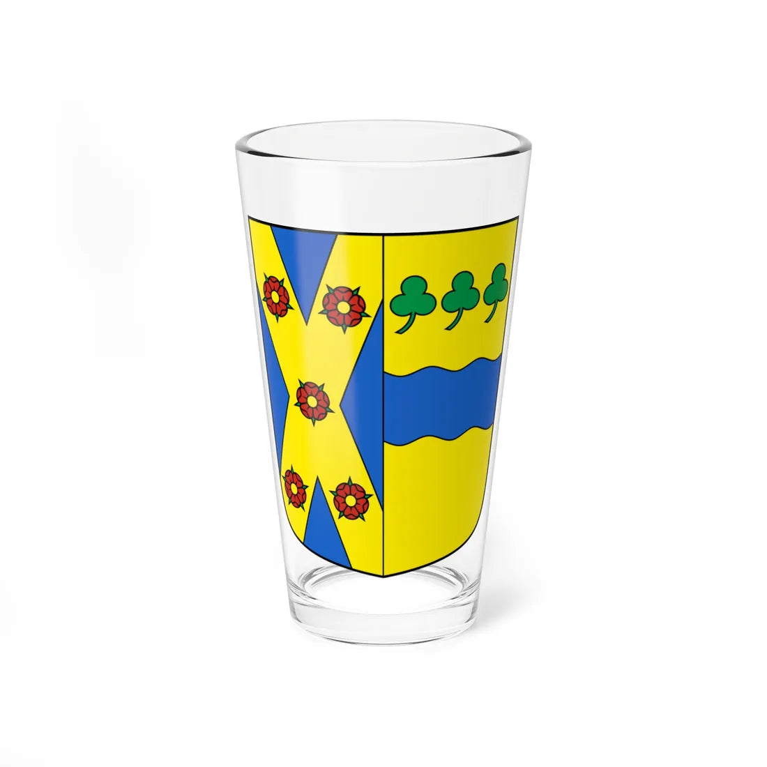 Collonges-blazon (Switzerland) (Coat of Arms) Pint Glass 16oz 16oz - Go Mug Yourself