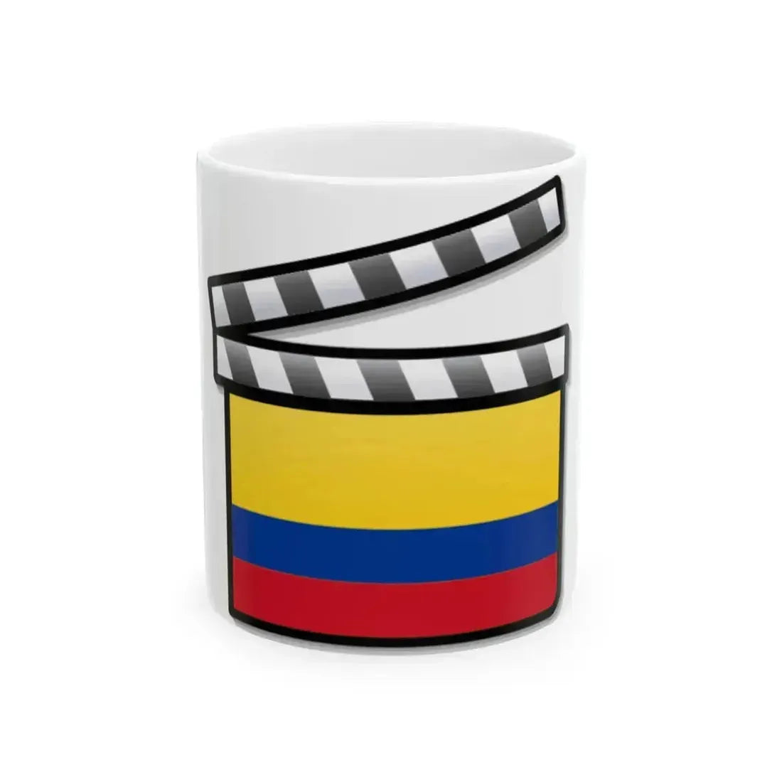 Colombia film clapperboard (Colombia) White Coffee Mug 11oz - Go Mug Yourself