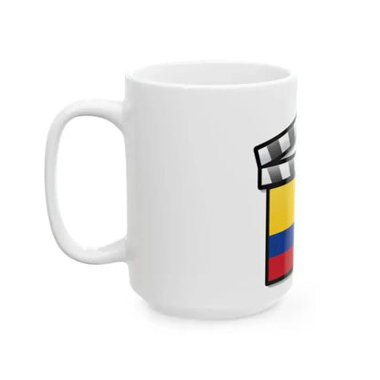 Colombia film clapperboard (Colombia) White Coffee Mug - Go Mug Yourself