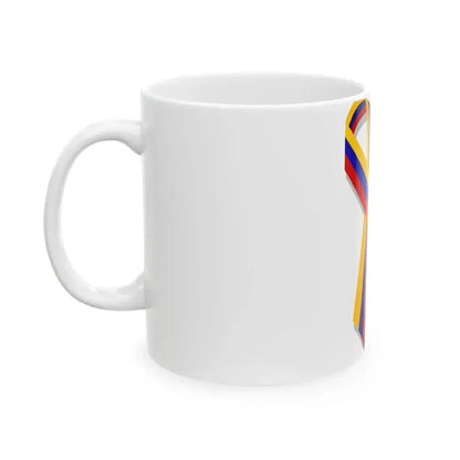 Colombia ribbon (Colombia) White Coffee Mug - Go Mug Yourself
